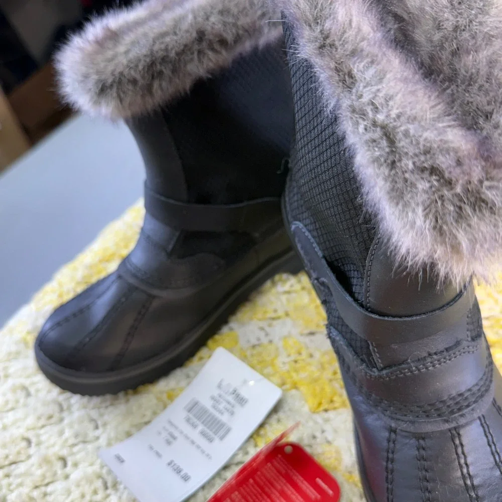 LL Bean Rangeley Pac Boot Mid Waterproof Insulated Black Winter Boots Women 6 - Picture 9 of 16